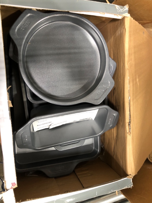 Photo 2 of **SEE NOTES BELOW**All-Clad Pro-Release Nonstick Bakeware Set 10 Piece Oven Safe 450F Half Sheet, Cookie Sheet, Muffin Pan, Cooling & Baking Rack, Round Cake Pan, Loaf Pan, Baking Pan Grey 10-Piece