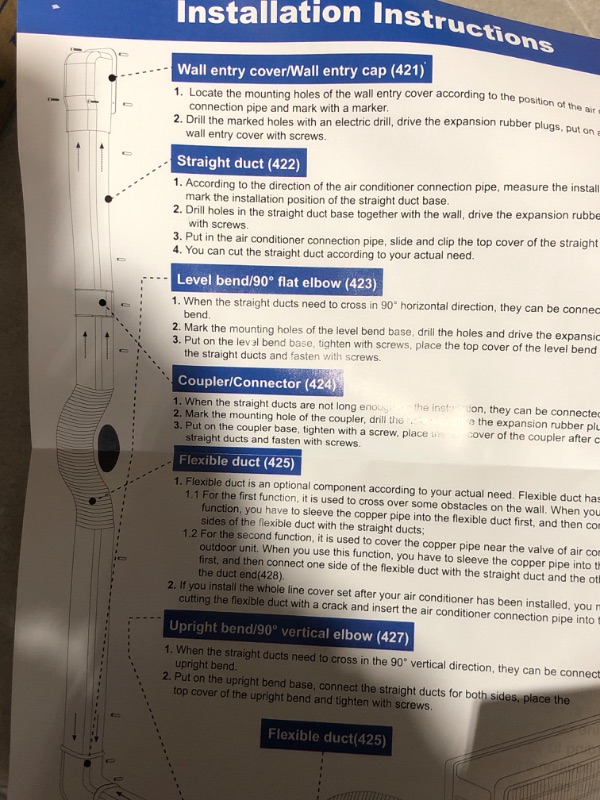 Photo 6 of * used * see images *
Taktopeak PVC Decorative Line Cover Kit for Ductless Mini Split Air Conditioner-Full Set