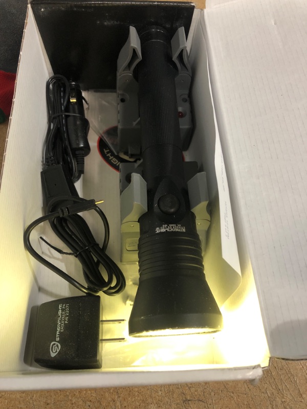 Photo 1 of Streamlight Stinger HPL Rechargeable Flashlight with Two 120/100 VAC / 12 VDC Smart Chargers