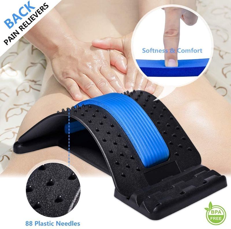 Photo 1 of Back Stretcher / Cracker, Spine Board, Multi-Level Back Massager Lumbar, Pain Relief Device for Herniated Disc, Sciatica, Scoliosis, Lower and Upper Back Stretcher Support
