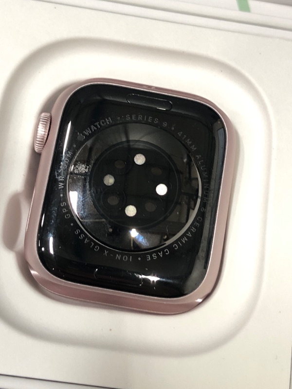 Photo 4 of Buy Apple Watch Series 9 GPS, 41mm Pink Aluminum Case with Light Pink Sport Band - M/L