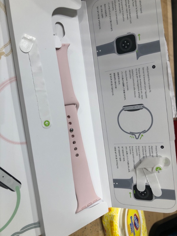 Photo 7 of Buy Apple Watch Series 9 GPS, 41mm Pink Aluminum Case with Light Pink Sport Band - M/L