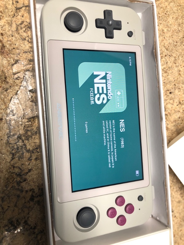 Photo 1 of RG505 Retro Handheld Game Console 4.95 inch OLED Touch Screen Android 12 Unisoc Tiger T618 64-bit Video Player Built-in Hall Joyctick Support OTA Update 128G Card 4000+ Games (DXR-RG505-Grey)