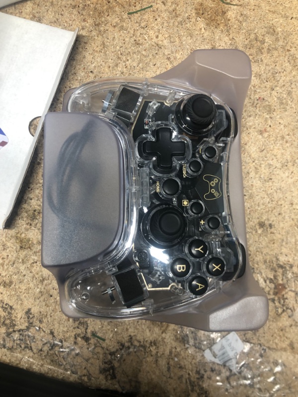 Photo 1 of Switch Controller Compatible with Switch/Lite/OLED Controller, Switch Pro Controller With RGB Breathing LED, Switch Controllers Remote Supports Multi-Platform&App with Turbo, Wake-up Function Transparent