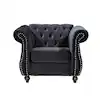 Photo 1 of 
US Pride Furniture
Feinstein 40.6 in. Black Velvet Upholstered Chesterfield Arm Chair