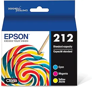 Photo 1 of EPSON T212 Claria -Ink Standard Capacity Color Combo Pack (T212520-S) for Select Epson Expression and Workforce Printers