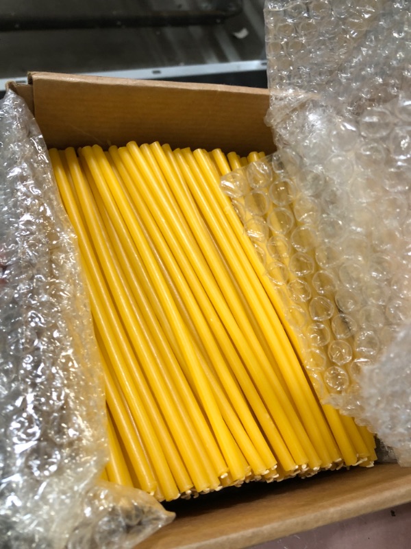 Photo 2 of 300 All Natural Décor 100% Pure Beeswax Taper Candles – Bulk, Tall (8 in), Unscented, Dripless, Smokeless, Slow Burning, Non Toxic, Honey Scent - for Home, Dinner, Cake, Prayer, Hanukkah, Christmas 300 8 in