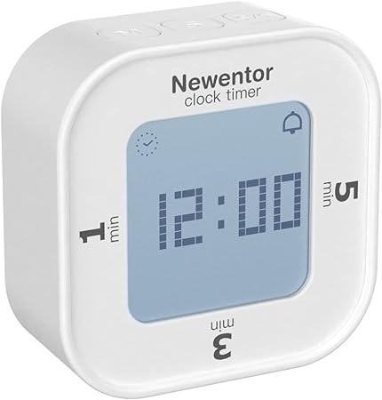 Photo 1 of Kitchen Timer, Newentor Digital Productivity Timer with Alarm Clock, Kids Timers Count Up and Countdown with 1, 3, 5 Min Preset, Desk Timers for Cooking Classroom Study and Work