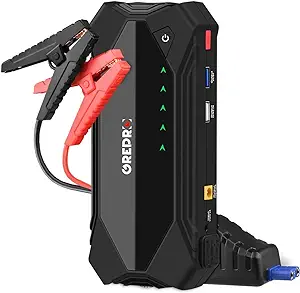 Photo 1 of Jump Starter, Car Jump Starter, Up to 8.0L Gas, 6.0L Diesel Engine, 18000mAh Battery Starter 12V Auto Portable Booster Lithium Battery Jumper Pack Jump Box with Quick Charger LED Light