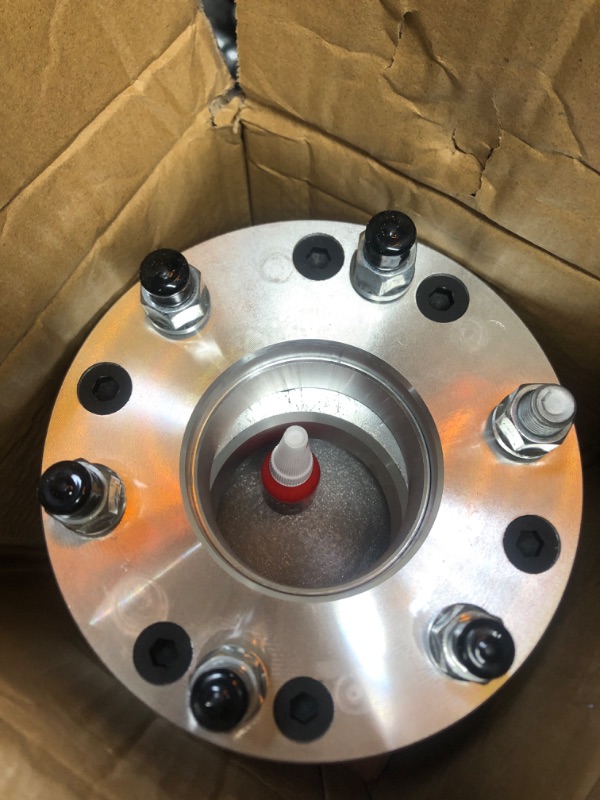 Photo 1 of EZISOE 5x5 to 6x5.5 Wheel Adapters, 2 Inch 5x127 to 6x139.7 Wheel Adapters 78.1mm Center Bore with M14x1.5 Studs, Chrome 5x5 to 6x5.5(CH)