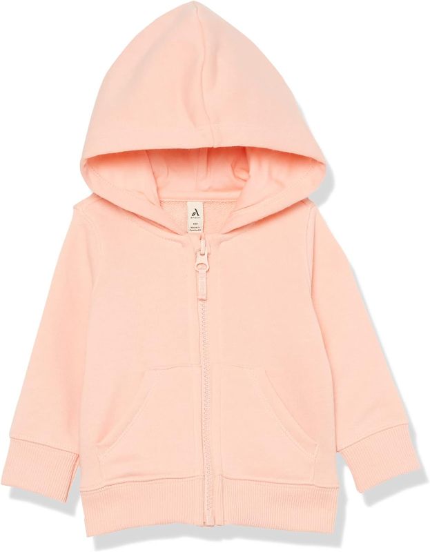 Photo 1 of Amazon Essentials Unisex Babies' French Terry Zip-Up Hoodie (Previously Amazon Aware) 24 Months