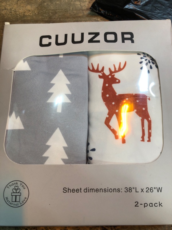 Photo 1 of cuuzor sheets 2 pack 38"l x 26'w 