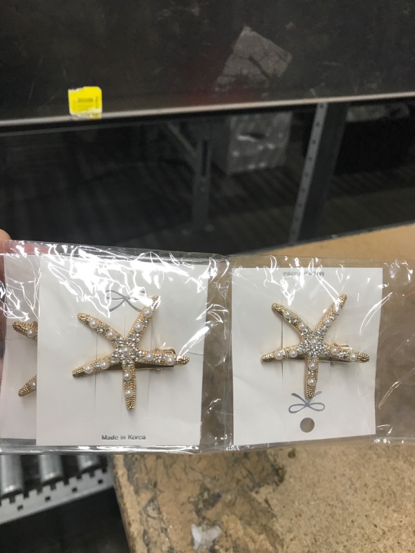 Photo 1 of 3 Pk Starfish Hair Clip 