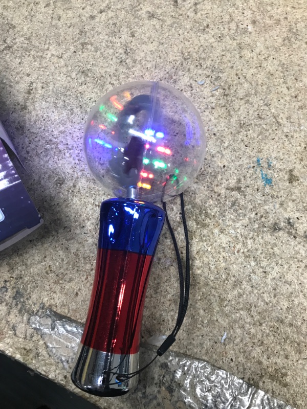 Photo 2 of ArtCreativity Light Up Magic Ball Toy Wand for Kids - Flashing LED Wand for Boys and Girls - Thrilling Spinning Light Show - Batteries Included - Fun Gift or Birthday Party Favor - Classroom Prizes