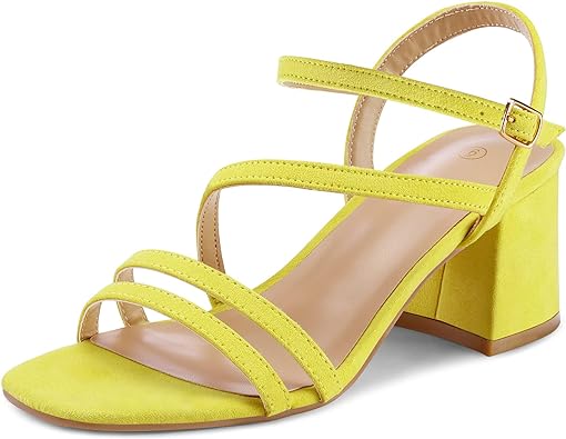 Photo 1 of MYSOFT JD06 HEELED SANDAL YELLOW  7