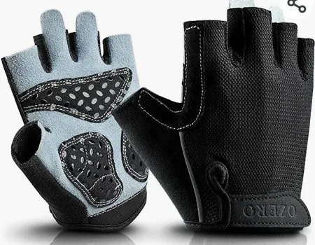 Photo 1 of OZERO DEERSKIN PALM WITH SILICA GEL BIKE GLOVES BLACK L 