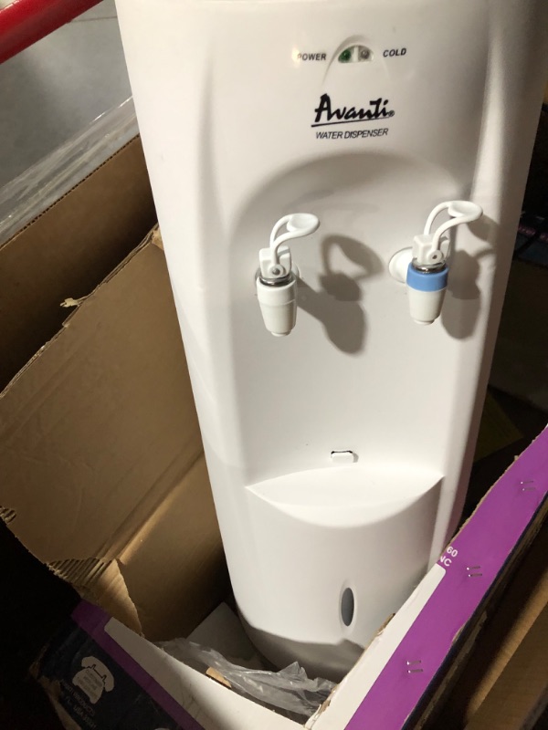 Photo 6 of **MISSING PARTS**
Avanti Water Cooler Dispenser Top Loading, Holds 3 & 5 Gallon Bottles 