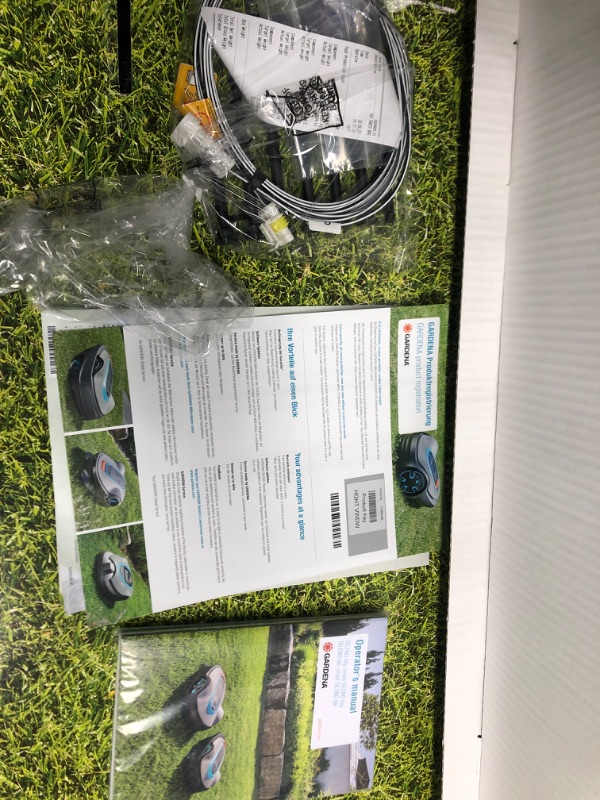 Photo 2 of ***HEAVILY USED AND DIRTY - UNABLE TO TEST***
GARDENA 15101-41 SILENO Life - Automatic Robotic Lawn Mower, with Bluetooth app and Boundary Wire