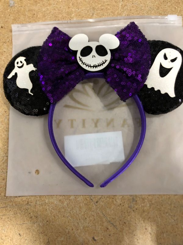 Photo 2 of  Mouse Ears, Sequin Mouse Ears Headband for Boys Girls Women halloween&Disney Trip 