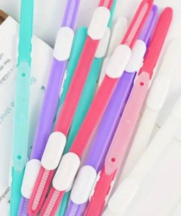 Photo 1 of  Colorful Plastic 2 Holes Binder Binder Folder Perforated Strip Double Hole Punch Office Stationery Clip
