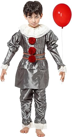 Photo 1 of It Kids Clown Costume - Scary Clown Halloween Child Playwear for Kid (M)
