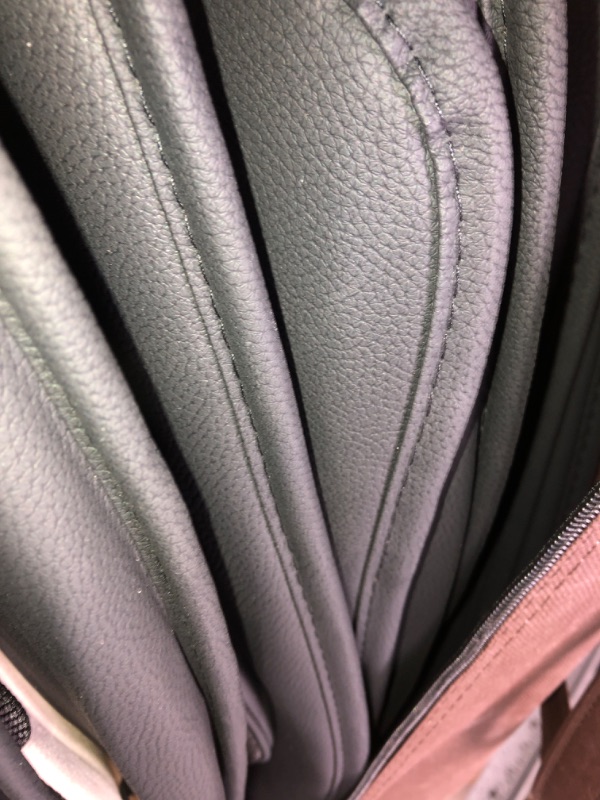Photo 1 of OASIS AUTO Car Seat Covers Accessories Full Set Premium Nappa Leather Cushion Protector Universal Fit for Most Cars SUV Pick-up Truck, Automotive Vehicle Auto Interior Décor (OS-007 Black) FULL SET BLACK