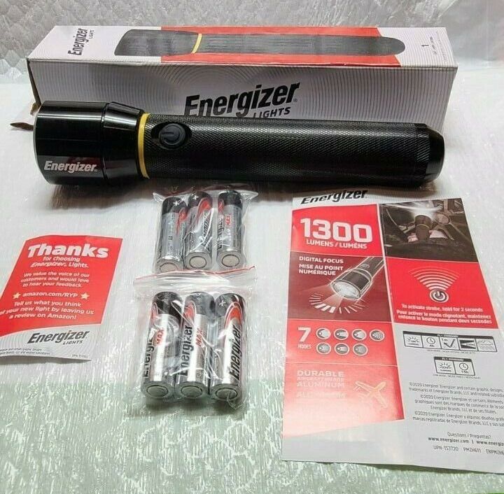 Photo 1 of NIB Energizer PMZH611 MAXVIZ Digital Focus LED­ Flashlight 1300 LUMENS W/6 AA 
