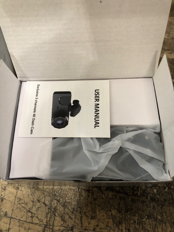 Photo 2 of 3 Channel Dash Cam Front and Rear Inside,1080P Full HD 170 Deg Wide Angle Dashboard Camera with 32GB SD Card,2.0 inch IPS Screen,Built in IR Night Vision,G-Sensor,Loop Recording,24H Parking Recording Black