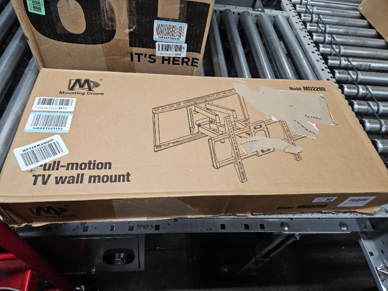 Photo 3 of Mounting Dream UL Listed TV Wall Mount Bracket for Most 42-86 Inch TVs, Full Motion TV Mount with Articulating Arms, Max VESA 600x400mm and 132 lbs, Fits 16", 18", 24" Studs, MD2298