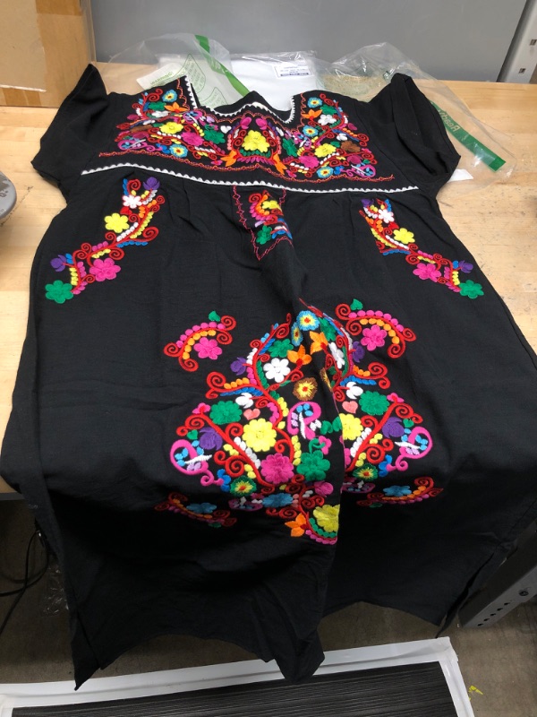 Photo 1 of colorful floral mexican dress size medium 