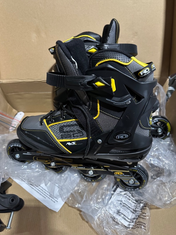 Photo 7 of PARTS ONLY/ SEE NOTES****
Roller Derby Aerio Men's Inline Skates 8 Black/Yellow