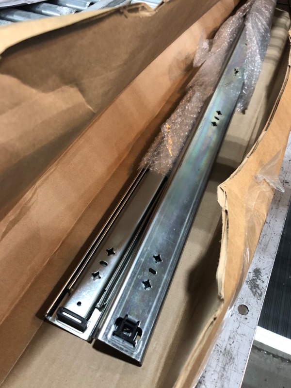 Photo 1 of 2 Pcs Metal Drawer Slides, 36" 