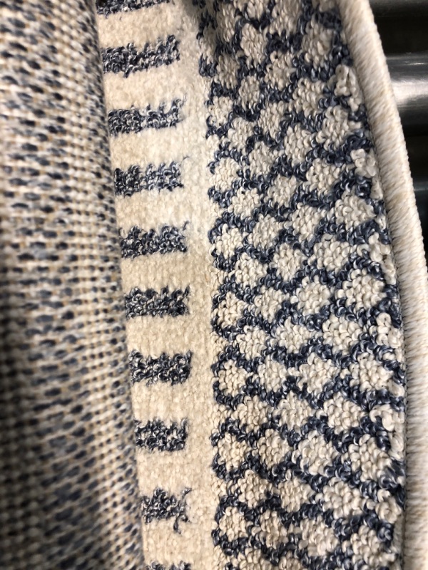 Photo 1 of Well Woven Brer Light Blue Abstract Geometric Tribal Area Rug (7'10" x 9'10") 7'10" x 9'10" Light Blue