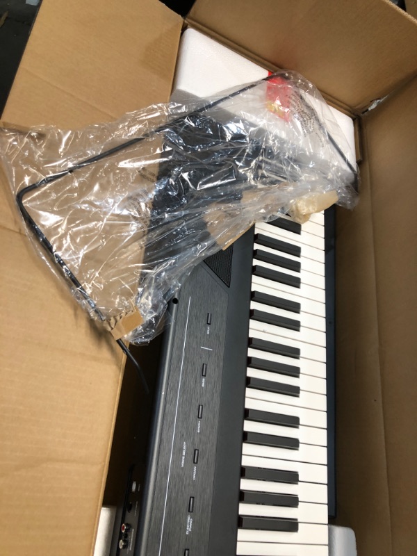 Photo 3 of Alesis Recital – 88 Key Digital Piano Keyboard with Semi Weighted Keys, 2x20W Speakers, 5 Voices, Split, Layer and Lesson Mode, FX and Piano Lessons Recital Piano Only