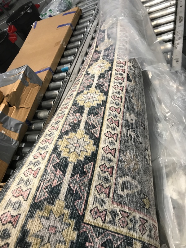 Photo 2 of ***USED - NO PACKAGING***
Loloi Skye Collection, SKY-02, Charcoal / Multi, 9'-0" x 12'-0", .13" Thick, Area Rug, Soft