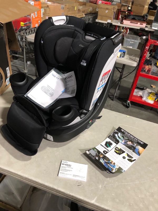 Photo 6 of ***USED - MIGHT BE MISSING PARTS***
Evenflo Gold Revolve360 Extend All-in-One Rotational Car Seat with SensorSafe (Onyx Black) Revolve Extend Onyx Black