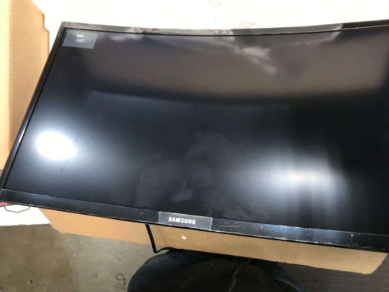 Photo 2 of SEE PICS **PARTS ONLY/NON-REFUNDABLE**SAMSUNG 23.5” CF396 Curved Computer Monitor, AMD FreeSync, LC24F396FHNXZA, Black
