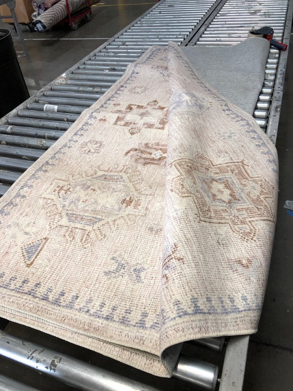 Photo 2 of 
nuLOOM
Krystin Beige 6 ft. x 9 ft. Machine Washable Distressed Indoor Area Rug