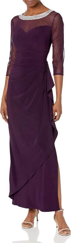 Photo 1 of Alex Evenings Women's Long Shift Dress Illusion Neckline (Petite and Regular)
4 petite
