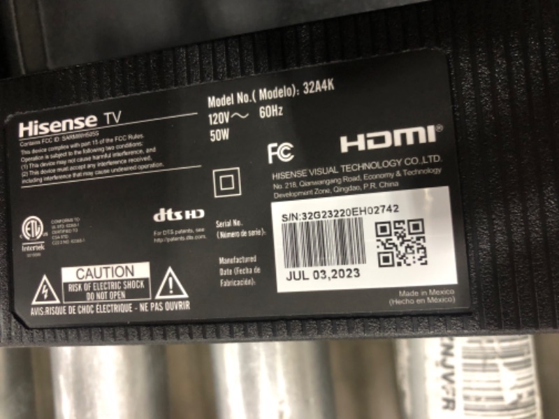 Photo 1 of Hisense 32-Inch Class A4 Series FHD 1080p Google Smart TV (32A4K, 2023 Model) - DTS Virtual: X, Game & Sports Modes, Chromecast Built-in, Alexa Compatibility