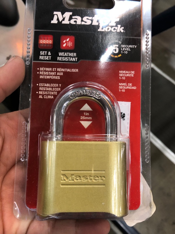 Photo 2 of Master Lock Outdoor Combination Lock, 2 in. Shackle, Resettable