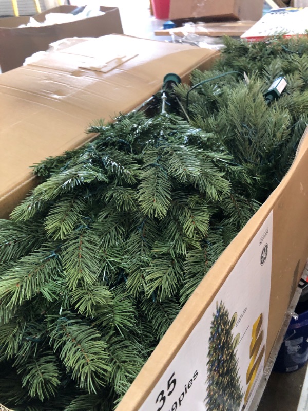 Photo 1 of 23126 - GE Just Cut® Scotch Pine, 9 ft., Color Choice® LED, 1000ct MicroBright Lights, Multi/Warm White
