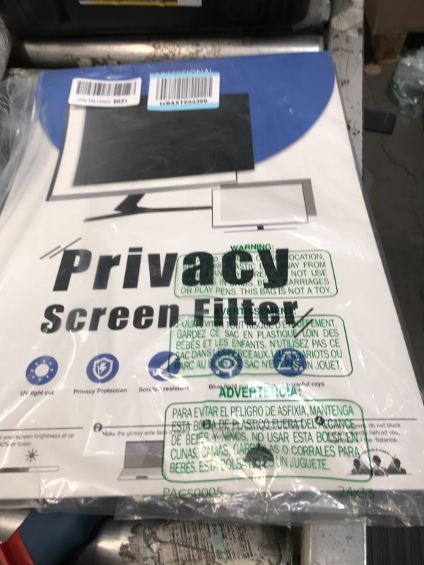 Photo 1 of [2-Pack] 20 Inch Computer Privacy Screen Filter for 16:9 Widescreen Monitor, Removable Eye Protection Anti Glare Blue Light Filter Privacy Shield, Anti Scratch Anti Spy Screen Protector Film 20 In [2 PACK] 20'' Privacy Screen (16:9)