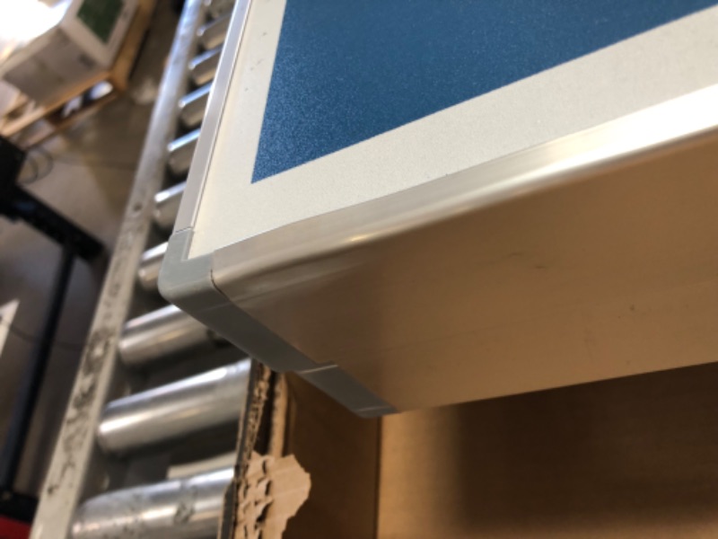 Photo 2 of DENTED FRAME; DAMAGED LOCK GoSports Mid-Size Table Tennis Game Set - Indoor/Outdoor Portable Table Tennis Game with Net, 2 Table Tennis Paddles and 4 Balls Blue Table