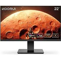 Photo 1 of KOORUI Monitor 21.5 Inch Gaming Monitor FHD 1080P/Full HD 100HZ PC Monitor VA Panel LCD Display with Speakers Adpitive sync (HDMI/VGA/VESA Compatible/Audio Terminal) S01
