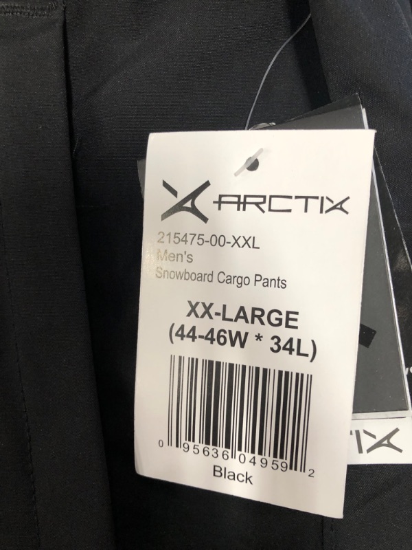 Photo 3 of Arctix Men's Mountain Premium Snowboard Cargo Pants, Black, XX-Large/34" Inseam
