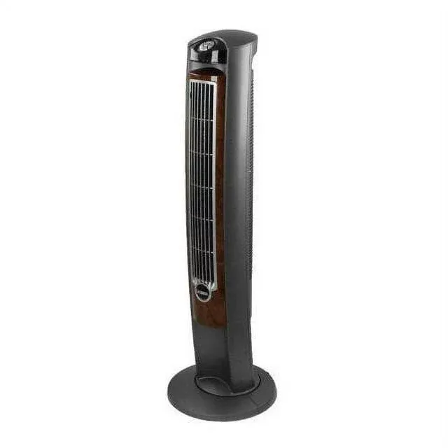 Photo 1 of LASKO 42" WIND CURVE OSCILLATING TOWER FAN WITH NIGHTTIME SETTING AND REMOTE, T42951, SILVER
