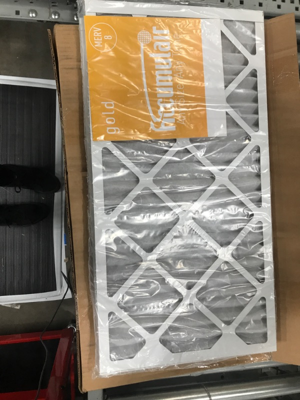 Photo 1 of Accumulair Gold 14x27x1 (Actual Size) MERV 8 Air Filter/Furnace Filter (2 Pack)
