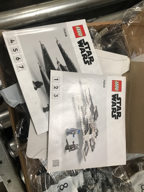 Photo 1 of LEGO Star Wars Mandalorian Fang Fighter vs. TIE Interceptor 75348 Building Toy Set, May The 4th Star Wars Gift for Fans Aged 9 and Up; with 3 Characters Including The Mandalorian