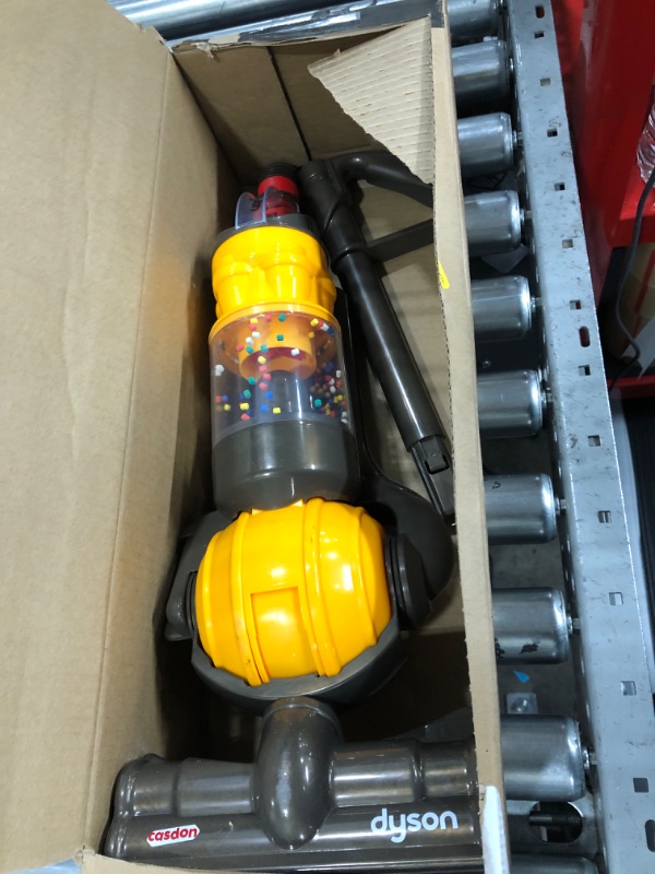 Photo 1 of Casdon Dyson Ball | Miniature Dyson Ball Replica For Children Aged 3+ | Features Working Suction To Add Excitement To Playtime Grey/Yellow